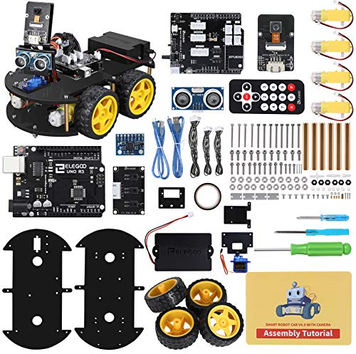 ELEGOO Robot Enfant Kit Voiture Robot Intelligent Compatible avec Arduino, Robot Jouet pour Garçons Filles Adultes de 8 Ans+ Robot Programmable