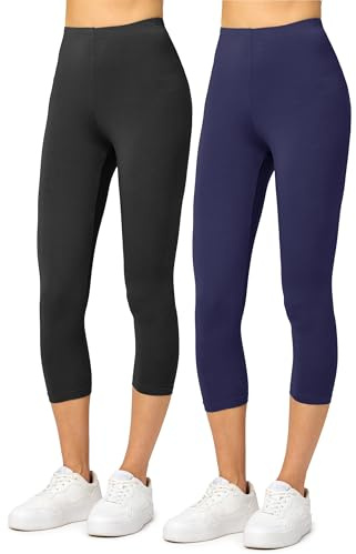 Merry Style Damen Leggings 3/4 aus Viskose 2 Pack MS10-144