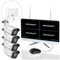 Safe2Home Videoüberwachung Set Funk 1TB 8 Kanal - Rekorder Festplatte 4X Full HD Cam + Monitor - Nachtsicht Überwachungskamera mit Bewegungserkennung und Aufzeichnungkabellos innen außen