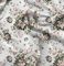 Soimoi Weiß Georgette Viskose Stoff Blutter & Rose Blumen- Stoff Drucke Meter 42 Zoll breit
