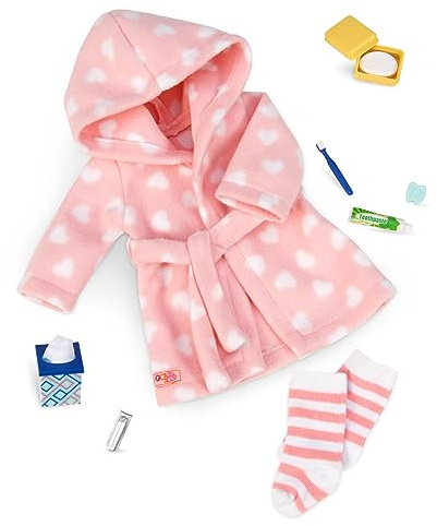 Our Generation – Puppenkleidung in 46 cm – Robe Outfit – Pyjama & Socken Set – Zubehör für die Schlafenszeit – Spielzeug für Kinder ab 3 Jahren – Good Night, Sleep Tight