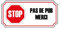 1x stop pas de pub publicité boite aux lettres sticker autocollant logo 3