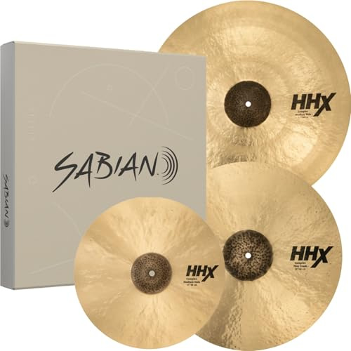 Sabian HHX Complex Performance Set 15 Hi-Hats 19 Thin Crash 22 Medium Ride (15005XCN)