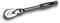 Capri Tools CP12100FX Ratschenschlüssel, 1/4-Zoll-Antrieb/Flex-Kopf, flaches Profil