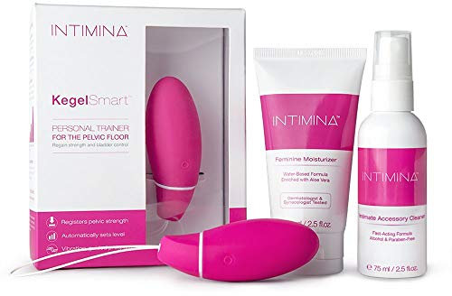 Intimina Essentials Kit - KegelSmart con Biofeedback + Idratante femminile + Detergente per accessori