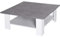 HOMCOM 2 Tier Vintage Style Coffee Table Square Side Desk Storage Shelf Indoor Home Living Room Furniture