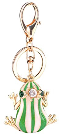 PRETYZOOM Grenouille Porte-Clés Strass Porte-Clés à Main Charmes D'anniversaire