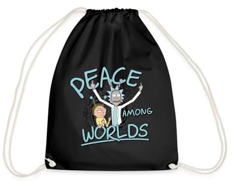 Spreadshirt Rick & Morty Peace Among Worlds Turnbeutel