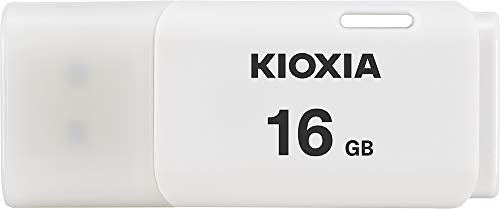 KIOXIA 16GB TransMemory U202 USB 2.0 Flash Drive, White