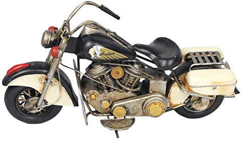 Middle-England 37cm Classic Indian Motorcycle Motorbike Tin Plate Metal Decorative Model