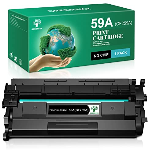 GREENSKY CF259A 59A (Kein Chip) Tonerkartusche Kompatible für HP 59A 59X CF259A CF259X für HP Laserjet Pro M404dn MFP M428fdw M428dw M428fdn M404dw M404n M304 Drucker (1 Schwarz)