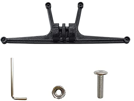 Kisbeibi Clip-Drohnen-Zubehör Action-Kamera-Befestigungshalterungsset mit Adapter für DJI FPV, OSMO Pocket und für GoPro-Serie(Schwarz,Size:Halterung für Action-Kamera)