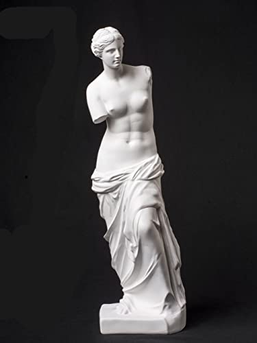 XinTX Aphrodite-Statue, Venus de Milo-Nachbildung, Kunstharz-Material, Tischstatue, glänzende Oberfläche, perfekt für Heimdekoration