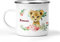 wolga-kreativ Emaille Tasse Becher Kinder Kindertasse Emaille Campingbecher bruchsicher Geschenk Kinder Löwe mit namen