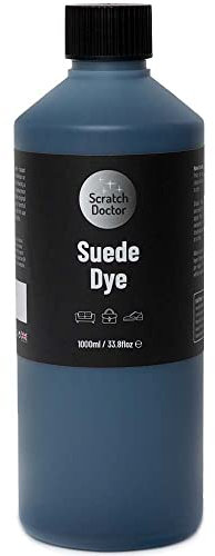 Scratch Doctor Peinture de réparation pour daim et nubuck, chaussures, sacs, canapés (bleu roi, 1000 ml)