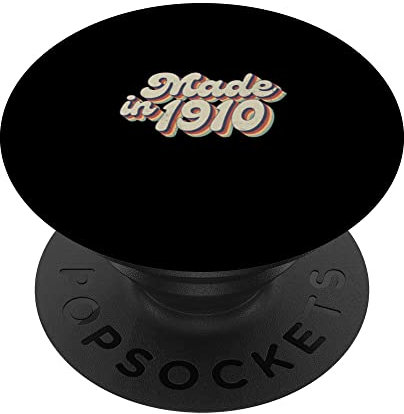 70er Jahre Made in 1910 - 112 Jahre alt - Vintage 112th Birthday PopSockets mit austauschbarem PopGrip