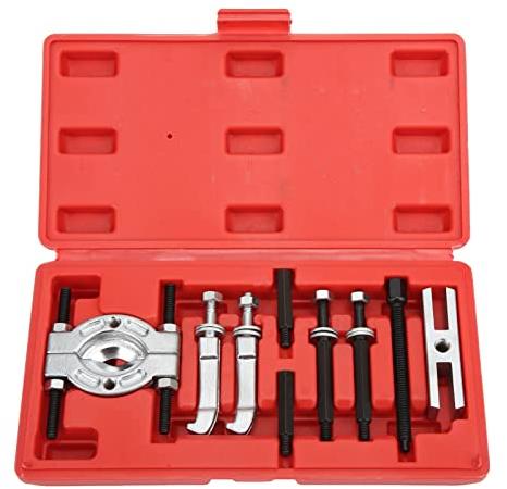 Gugxiom 9-teiliges Lagerabzieher-Set, Mini-Lagerabzieher mit 0,6 Bis 2,2 Minimaler/maximaler Öffnung, Lagerabzieher mit Lagerabziehbacken und Verlängerungsstangen Zum Entfernen von Ritzeln