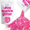 Hemway Ultra Sparkle Glitter - Baby Pink Iridescent | 100g Multi Size Metallic Flakes for Resin & Epoxy Crafts | Supplies for Tumblers, Festival, Hair, Face, Body, Eye & Nail Art Decoration
