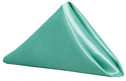 FANSU Servietten 10/20/50/100er Pack, Hochwertige Stoffserviette Waschbare Weiche Stoffservietten für Weihnachten, Hochzeit, Geburts (40x40cm/100er Pack,Türkis)