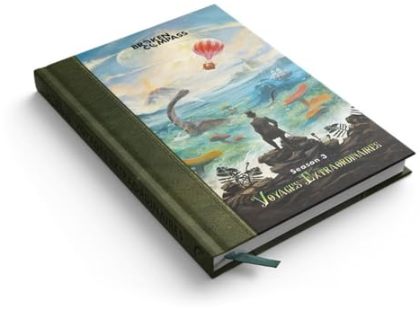 Broken Compass Voyages Extraordinaires – Regelbuch der 3. Staffel, Rollenspiel, Abenteuerspiel, lustiges Rollenspiel für Kinder und Erwachsene, ab 14 Jahren, 2–5 Spieler, 120+ Minuten Spielzeit,