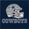 Dallas Cowboys Servietten, 48 Stück