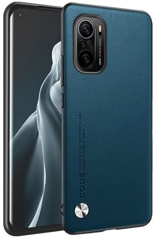 HONLEN Hülle für Poco F3 / Poco F3 5G / Xiaomi MI 11i (6.67 Inches) Business Telefonhülle aus Leder mit Rückseite, Saphir