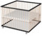 Sämann Laufstall Baby 100x100 cm mit Matratze SleepPlus und 3 Schlupfsprossen| TÜV geprüft 2024 | stufenlos höhenverstellbar | Laufgitter Premium | Babybett aus Holz | Krabbelgitter schwarz/natur