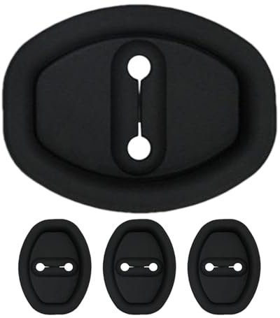 4 Car Door Lock Silicone Protective Pad, for Many Models, Car Door Lock Close Door Protective Pad, Shock Absorption Buffer, Protect Car Lock, Car Door Lock Protector