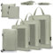Carttiya Koffer Organizer Kompression Set, Packwürfel Set Kompression Ihres Reisegepäcks, Compression Packing Cube, Komprimierbaren Packwürfeln zur Organisation Packtaschen Set (6 Stück, Hellgrau)