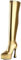 MJIASIAWA Donna Tacco A Spillo Appuntito Plateau Sopra Il Ginocchio Stivali Stretch Con Cerniera Sposa Eleganti Tacco Alto Lungo Stivali Alti Sposa Oro Numero 46 EU/48 Asiatico