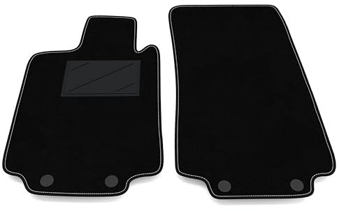 Auto-Fußmatten Kit nur vorne 2 Stück kompatibel mit Mercedes S-Klasse W220 – kurzer Radstand 1998–2005 | Set 2 Teppiche vorne nach Maß in Teppich