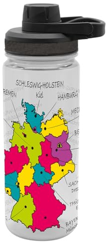 Gedalabels Trinkflasche Bundesländer 700ml Tritan