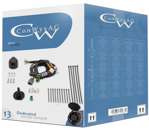ConWys AG Fahrzeugspezifisch Elektrosatz 13-Poli kompatibel mit Nissan Qashqai/Qashqai +2 J10 / JJ10 I SUV 02.2007-01.2014