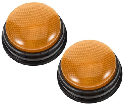 OFFIGAM 2stücke Leuchtender Soundknopf Buzzer Mit Warnsignal Für Spiele Und Partys Lustiger Geräuschmacher Für Geburtstagsfeiern Spielshow-dekorationen Und Interaktive Unterhaltung