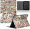 Tablet Hülle für iPad 9/8/7 10,2, Modell 2021/2020/2019, 9./8./7. Generation, Anime Cartoon Cute Katze Pusheen Cat Muster TPU Schutzhülle Flip PU Leder Flip Cover Stoßfest Ständer Tablet Case,Manga
