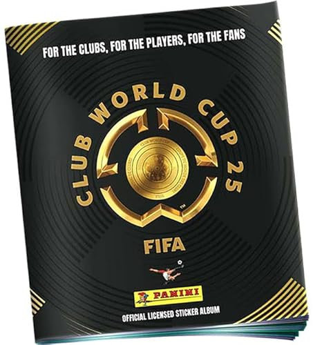 Panini FIFA Club World Cup 2025 – Offizielles Sticker Sammelalbum (72 Seiten) + 6 Gratis-Sticker – mit FC Bayern & BVB + Heartforcards® Versandschutz