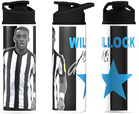 Partisan Newcastle Joe Bouteille d'eau en aluminium 750 ml – Cadeau pour fan de football