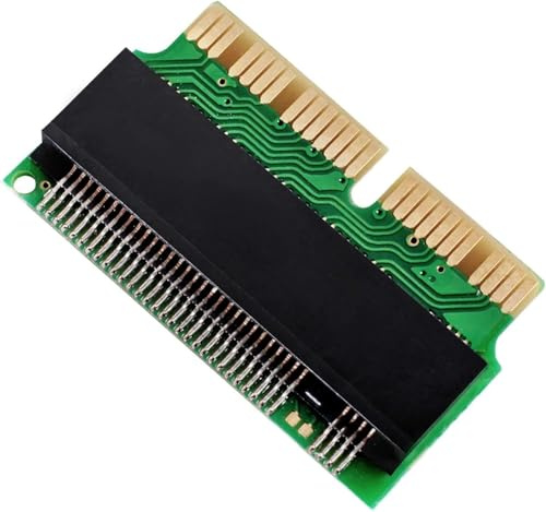 M.2 NVMe SSD Adapter Compatible with MacBook Air & Pro Retina 2013-2017 | 12+16pin NGFF M-Key Converter Card | High-Speed Upgrade Kit for A1465 A1466 A1502 A1398 Non-OEM Replacement Part