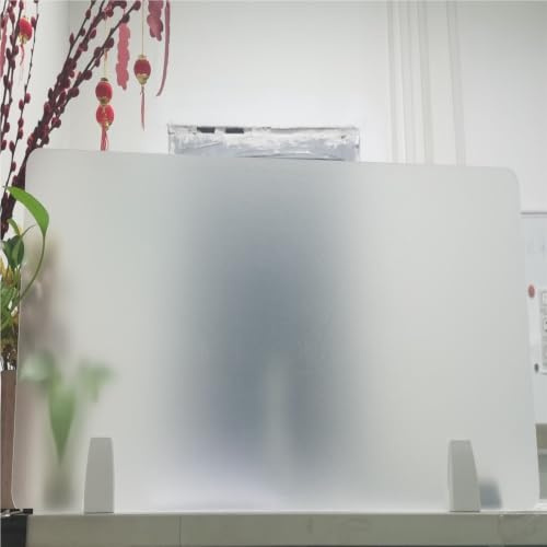 Generisch sichtschutz tischtrennwand Durchscheinende Schreibtischkabinen-Sichtschutz, Bürotisch-Trennwand/gefrostete Tischtrennwand, 40, 50, 60, 70, 80, 90, 100, 110, 120 cm(1 pc,L H 45cm x 50cm)