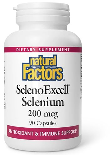 Natural Factors, SelenoExcell Selenium 200mcg, Antioxidant & Immune Support, 90 Capsules