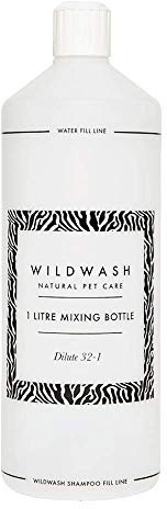 WildWash Mixing Bottle 1 Litre - For Use With All Our Concentrated Shampoos, Makes Shampoos Last a Long Time, Very Cost Effective, Used By Professional