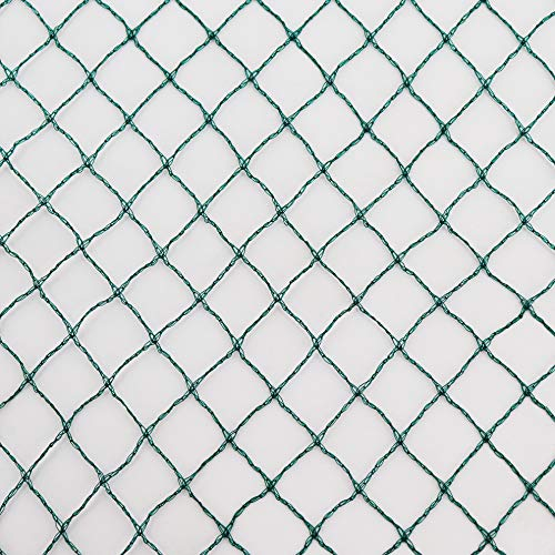 Vielseitiges Teichnetz grün 17mm x 17mm Masche I Aquagart Laubschutznetz Teich Abdecknetz Vogelschutznetz Gartennetz Reiherschutz Beet-Netz Laubnetz Schutznetz Teichabdeckung (4m, grün 6m breit)
