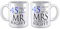 Pair of Mr Right & Mrs Always Right Anniversary (45th Sapphire) Novelty Gift Mugs