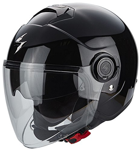 Scorpion Herren 83-100-03-03 Motorradhelm Exo City, Schwarz, S