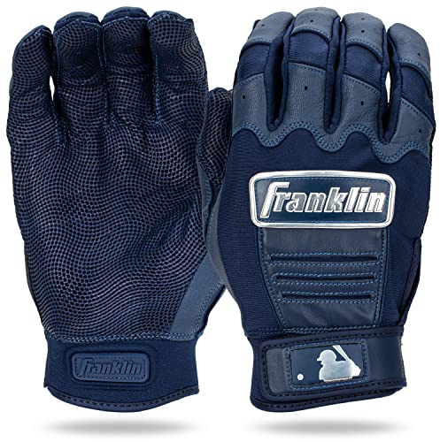 Franklin Sports CFX Pro Schlaghandschuhe aus der Chrom-Serie, Farbe: Marineblau, Größe XL