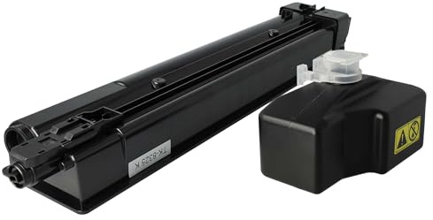 vhbw Toner kompatibel mit Kyocera TASKalfa 2551ci | 2552ci Drucker - Kompatible Tonerkartusche + Resttonerbehälter, Schwarz