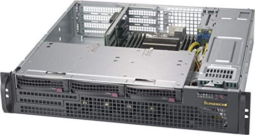 Supermicro CSE-825MBTQC-R802WB PC-Gehäuse (Regal, Server, Schwarz, 2U, Festplatte, LAN, Leistung, System, BSMI CCC CE/EMC FCC Class A TUV/CB UL/CUL)