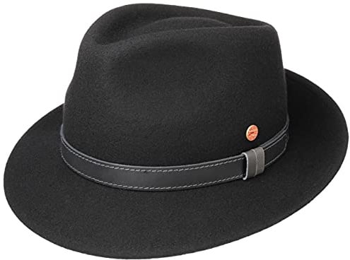 Mayser Denver Bogarthut Wollhut Fedora Outdoorhut Packable Lederband Made in EU Herren Sommer Winter