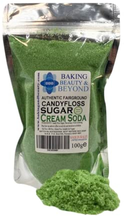 Baking Beauty and Beyond Premium Candy Floss Sugar 100g - Cream-Soda Flavour