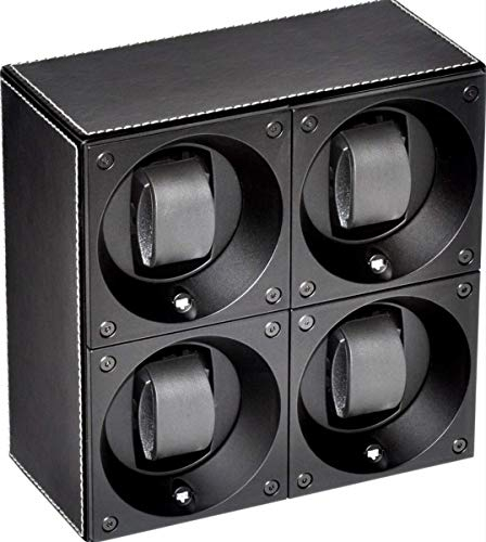 SwissKubik Black Toledo Leder weiße Nähte Masterbox Quattro
